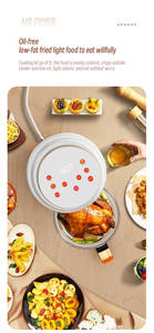 Usage domestique <span class=keywords><strong>1</strong></span> <span class=keywords><strong>personne</strong></span> mini 2L <span class=keywords><strong>friteuse</strong></span> à air électrique 360 degrés visibilité verre panier à friture four plastique vente en gros <span class=keywords><strong>friteuse</strong></span> - Product Image 2