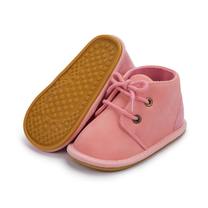 Suola in gomma dura Toddler Faux Suede Girl Boy Winter Ankle 0 1 Years Infant Baby Boots - Product Image 2
