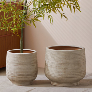 Maceta <span class=keywords><strong>de</strong></span> cerámica grande <span class=keywords><strong>de</strong></span> estilo europeo <span class=keywords><strong>para</strong></span> plantas Maceta <span class=keywords><strong>de</strong></span> cerámica duradera <span class=keywords><strong>para</strong></span> balcón Maceta <span class=keywords><strong>de</strong></span> cerámica marrón <span class=keywords><strong>para</strong></span> <span class=keywords><strong>jardín</strong></span> - Product Image 2