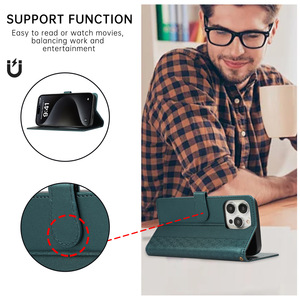 Coque de téléphone portefeuille haut de gamme pour <span class=keywords><strong>Redmi</strong></span> <span class=keywords><strong>K50</strong></span> Ultra <span class=keywords><strong>NOTE</strong></span> 13 12 11 10 5G 9 Pro A1 PLUS avec sangle de téléphone en cuir porte-carte à rabat - Product Image 6