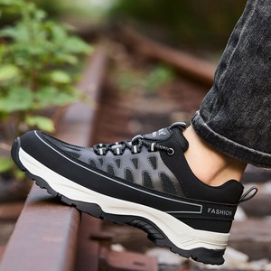 Chaussures de marche légères à semelle souple et solide, anti-choc, respirantes, pour hommes, style sport - Product Image 4