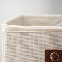 Panier de rangement pliable en toile et tissu, organisateur pliable avec poignées, boîte de rangement pour vêtements