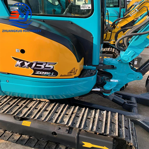 Original Japón Kubota KX155 Excavadora sobre orugas usada Kubota KX135 Excavadora pequeña Mini excavadora Excavadora sobre orugas usada para la venta - Product Image 4