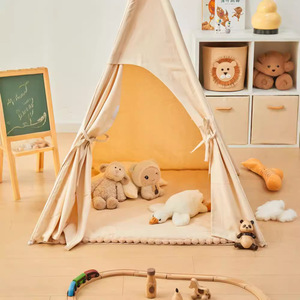 <span class=keywords><strong>Tipi</strong></span> <span class=keywords><strong>tente</strong></span> pour enfants jouer jouet tentes avec étoiles lumières pour filles et garçons pliable grand bambin intérieur tentes décor de chambre - Product Image 5