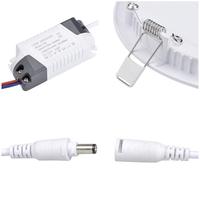 Panneau led encastrable, rond et carré, bon marché, montage en Surface, pour le plafond, 3w 6w 12w 15w 18w 24w, usine,