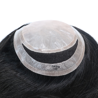 Perruque toupet en soie naturelle Remy — doreen, Base en soie, cuticule chinoise, 18 ", 120% de densité, meilleure qualité