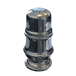 All'ingrosso Set di <span class=keywords><strong>sale</strong></span> e pepe in ceramica classico personalizzato Dispenser di condimento con finitura argento elettrolitico stoviglie di lusso - Product Image 3