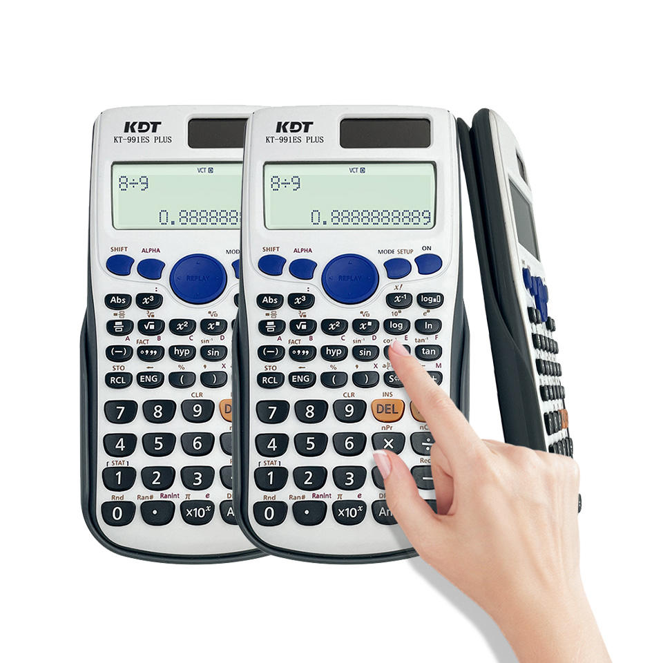 Custom Logo New ABS Material Scientific Calculator Fx-991ES PLUS 417  Functions Solar Elementary Fraction Calculator School