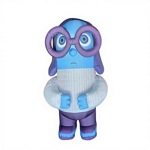 Mascota inflable gigante LED de Sadness de <span class=keywords><strong>Inside</strong></span> <span class=keywords><strong>Out</strong></span> para fiestas infantiles/eventos temáticos de películas/exhibiciones minoristas/cabinas de fotos/ventas - Product Image 5