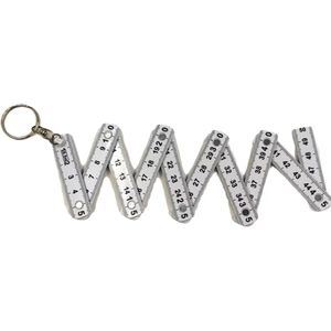 Avec Logo Intelligent Scene Measure 4-Fold Adjustable With Key Ring Mini Plastic Aluminium Metal Speed Triangle Folding Ruler - Product Image 6