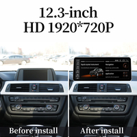 STWEI Snapdragon 665, Sistema Multimedia Android 14 para Automóvil, Pantalla de 12.3 Pulgadas para BMW Serie 3/4 F30 F31 F32 F33 F34, Carplay, Bluetooth, GPS