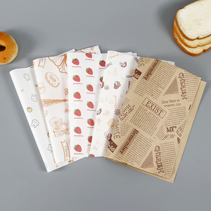 Papier sulfurisé réutilisable anti-graisse avec logo personnalisé pour emballer sandwichs, hamburgers, pains, papier de cuisson antiadhésif pour la cuisson des biscuits - Product Image 3