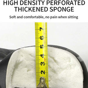 Yên xe đạp rộng, mút nhớt dày dặn, chất liệu da PU, dành cho xe đạp leo núi - Product Image 2