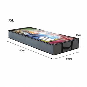 Custom Under Bed Storage Containers Closet Organizer Foldable Underbed Storage Bags for Blankets Comforter Sweaters <b>Pillows</b> - Product Image 2