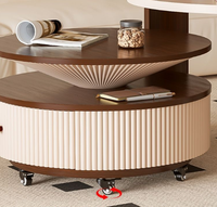 Ensemble table basse et meuble TV moderne, durable et mobile pour petits appartements