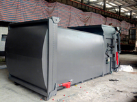 Compacteur de déchets mobile 5-18m pour extérieur, équipement de tri des déchets, machine compacteuse de déchets en métal 3kW 1