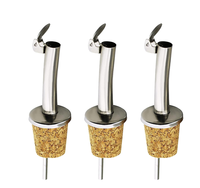 Dispensador de aceite de corcho Diseño de corcho Tapones de botellas de vino para verter Aceite de oliva líquido Vinagre de vino Personalización