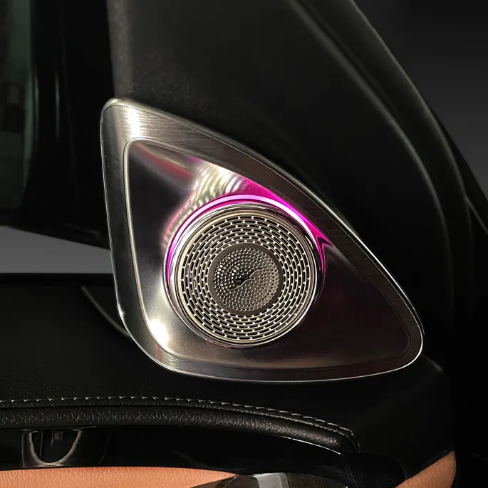 Tweeter d'ambiance 4D en gros, haut-parleur rotatif 4D, 64 couleurs, lumière ambiante pour Mercedes Benz classe S W223