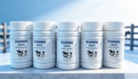Pasta Desquirladora Veterinaria de Alta Eficacia, Ungüento Desquirlador Seguro para Terneros, para Ganado de Granja, 110g