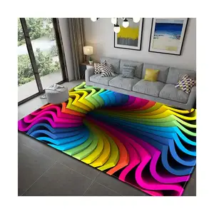 Alfombra 3d Abstract Patroon Tapijten Voor Woonkamer Slaapkamer Groot Gebied Tapijt Kinderen Speelvloer Mat Kind Vortex Illusie Tapijt