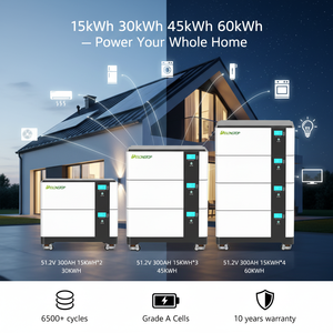 Batterie au lithium basse tension en stock UE 15KW 30KWH <span class=keywords><strong>60KWH</strong></span> 80KWH 105KWH 51.2V 300AH 15KWH Modèle LiFePO4 pour système solaire - Product Image 3