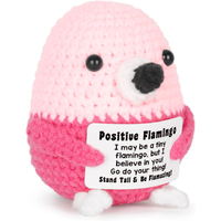 Crochet Positif : Décoration de Noël Personnalisée, Faite Main, Écologique, Réutilisable, en Forme de Dessin Animé, pour la Maison, Cadeau d'Éveil Émotionnel