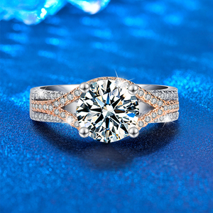 Anillo de Boda Clásico XJD001 para Mujer, Plata de Ley 925, Piedras de Circonio de Alta Calidad, Joyería Encantadora para Fiestas - Product Image 2