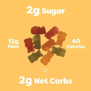 Private Label Natural Organic Keto Gummies Sugar Free Bear Gummy Candy Low Sugar Keto Gummies Corn Fiber Gluten Fre