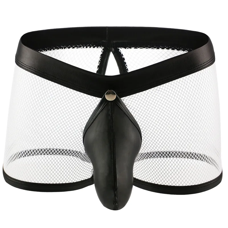 Jongens In Mesh Ondergoed Slips Heren Mesh Ondergoed Pouch Mesh Sexy Korte Grijze Slips Hombre Underpant