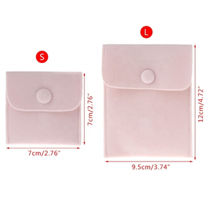 Bolsa de Joyería de Terciopelo de Lujo con Botón, Diseño Novedoso, MOQ Bajo - Product Image 4