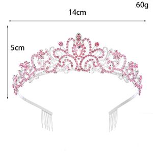 ที่คาดผมรูปมงกุฎพร้อมหวีประดับพลอยเทียมหรูหราเครื่องประดับผมสำหรับงานแต่งงานงานเลี้ยงวันเกิด - Product Image 6