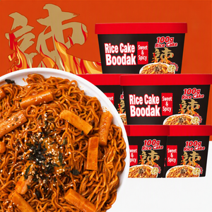 <strong>Tteokbokki</strong> <strong>Buldak</strong> Noodles Spicy Chicken Ramen With Rice Cake Chewy Seaweed Bulk Manufacturer Wholesale OEM Export - Product Image 5