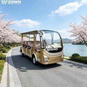 Bus de tourisme électrique haut de gamme, véhicule navette à forte capacité de charge pour le transfert dans les grands parcs panoramiques et les parcs de loisirs - Product Image 1