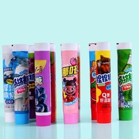 Tubes de dentifrice cylindriques en aluminium-plastique format voyage 12,7-35 mm avec bouchon à vis, impression UV, étiquette personnalisée, vente en gros