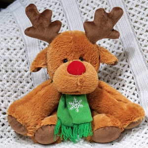 Oso de Peluche de Ciervo y Alce, Juguete de Peluche de Celebridad de Internet, Regalo de Nochebuena - Tela Súper Suave para Aliviar el Estrés - Product Image 3