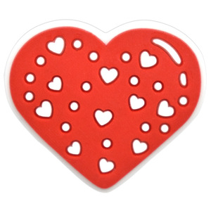 Dijes de PVC con Forma de Corazón de Alta Calidad para Bolsos y <span class=keywords><strong>Zapatos</strong></span>, Venta al por Mayor, Personalizables, para Regalo del Día de San Valentín - Product Image 6
