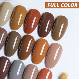 Vinimay Donkerbruine <span class=keywords><strong>Gel</strong></span> Nagellak Set Kleuren Veganistisch Doorweekt Uv-Gellak Groothandel Professionele Nagelgellakken - Product Image 2