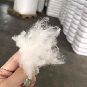 เส้นใยโพลีเอไมด์ไนลอน 6 แบบสแตปเล่ ขนาด 1.5dx38 มม. สีขาวกึ่งด้าน เส้นด้ายฝ้ายบริสุทธิ์สำหรับการปั่น - Product Image 1