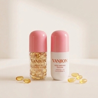 Bouteille en plastique en forme de capsule 100 ml, qualité alimentaire, toucher doux, conteneur vide pour compléments alimentaires, capsules d'huile de poisson, emballage personnalisé avec logo