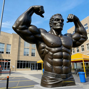 Sculpture <span class=keywords><strong>de</strong></span> <span class=keywords><strong>musculation</strong></span> 3D en bronze sur mesure, statue massive <span class=keywords><strong>de</strong></span> <span class=keywords><strong>musculation</strong></span>, pièce d'art moulée, sculpture architecturale en métal du corps humain - Product Image 1