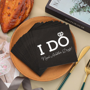 Servilletas cuadradas decorativas con relieve dorado para bodas, San Valentín, fiestas románticas y servilletas desechables de alta gama para hoteles. - Product Image 3