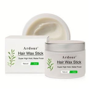 แว็กซ์จัดแต่งทรงผมแบบแท่ง ออร์แกนิค เป็นมิตรต่อสิ่งแวดล้อม ขนาดพกพาสำหรับผู้ชาย ช่วยให้ผมเรียบลื่น ติดทนนาน แข็งแรง ป้องกันผมชี้ฟู - Product Image 1