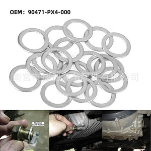 Honda Oil Drain <b>Plug</b> Washer M18 18mm Aluminum Alloy for Transmission Fluid <b>Replacement</b> - Product Image 3