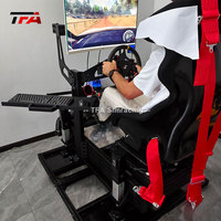 Support de sol simple en profilé aluminium 4080 pour moniteur unique, fixation fixe pour cadre de cockpit de simulation de course automobile DIY - Vente en gros