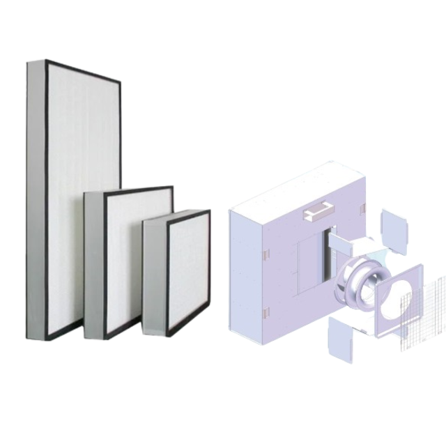 Aluminum 1000 M3h Volume air Flow Hepa H14 Air Cleaner Equipment with Efficient HEPA Air Filter Manufacturing Plant Industries