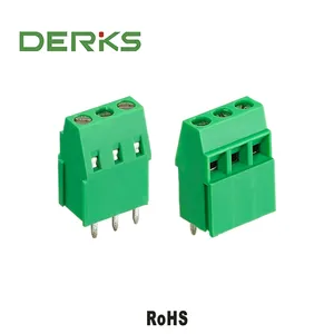 Derks YB332B-381 Met 3.81Mm Pitch Pcb Terminal Block Elektrische Plug Pin Connector Smd Klemmenblok Voor Pcb Wire-To-Board
