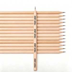 Lápices de Madera Negros al por Mayor, Sencillos, Económicos, Modernos, HB, para Regalo Escolar, Promocionales, Personalizados con Logotipo, Estándar, con Borrador - Product Image 1