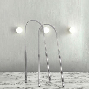 Juego de raspadores de lengua en forma de U de acero inoxidable FINECARE al por mayor para cuidado bucal en el hogar, empaque en bolsa de plástico transparente - Product Image 3