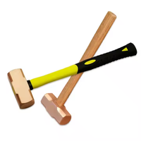 Venta directa de fábrica de grado Industrial Hayonex de alta calidad, martillo de garra de bronce de aluminio que no produce chispas, mango de fibra de vidrio, OEM, 1 año
