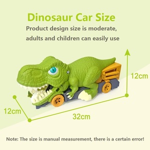 Camión <span class=keywords><strong>de</strong></span> Transporte <span class=keywords><strong>de</strong></span> <span class=keywords><strong>Dinosaurios</strong></span> KSF, Juguete Educativo <span class=keywords><strong>de</strong></span> Metal Fundido a Presión con Ruedas Libres para Niños - Product Image 4
